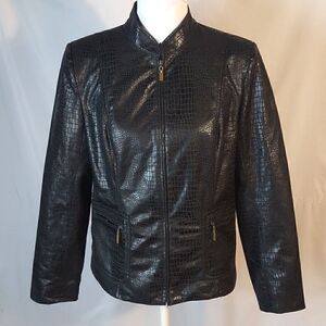 Joni B Croc Embossed Women's Jacket